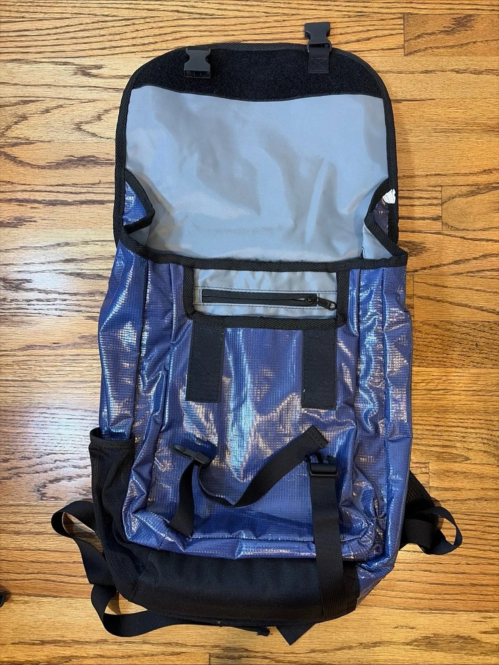 RAREFORM Brooklyn 20L Blue Backpack Laptop Sleeve Eco Upcycled Billboard Outdoor